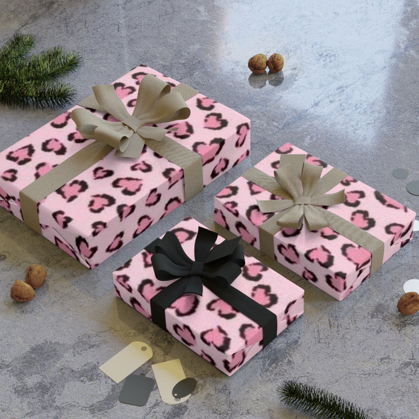 BabyGirl Elite Pink Leopard Gift Wrap
