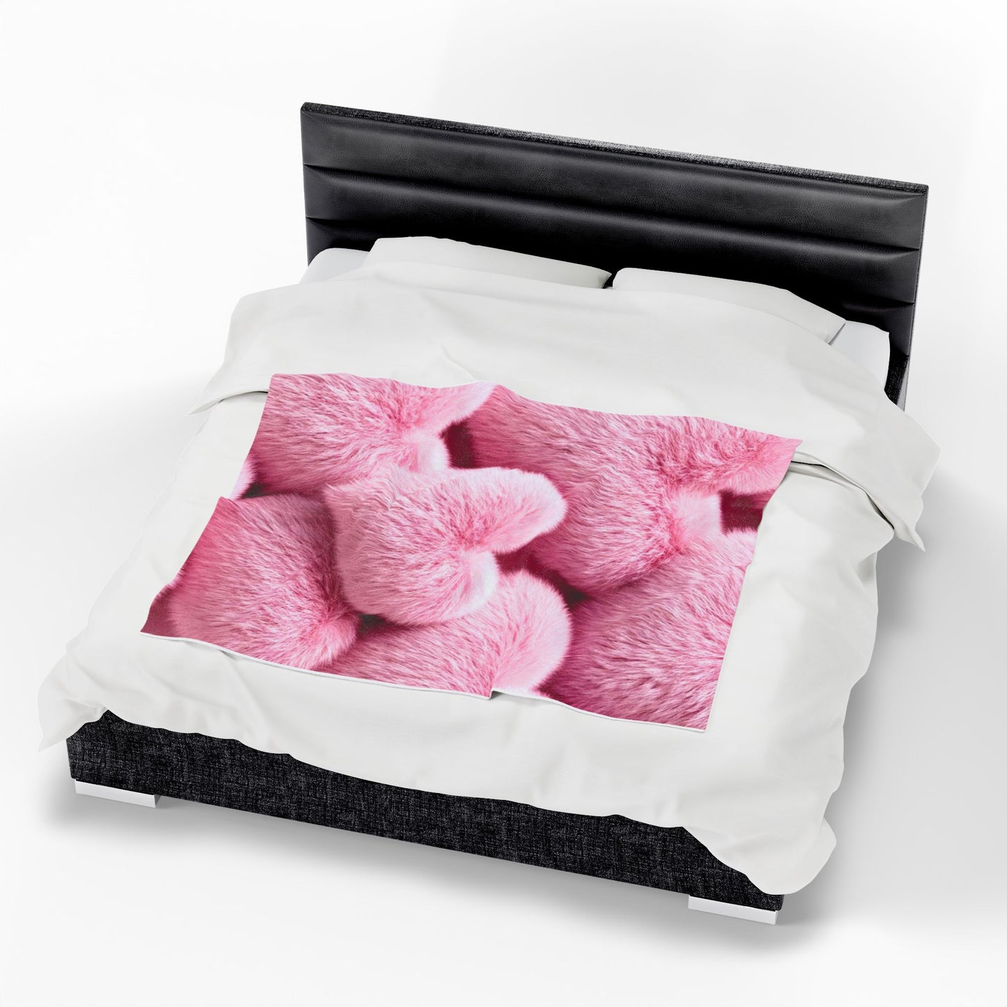 BabyGirl Elite Cozy Pink Heart Plush Blanket