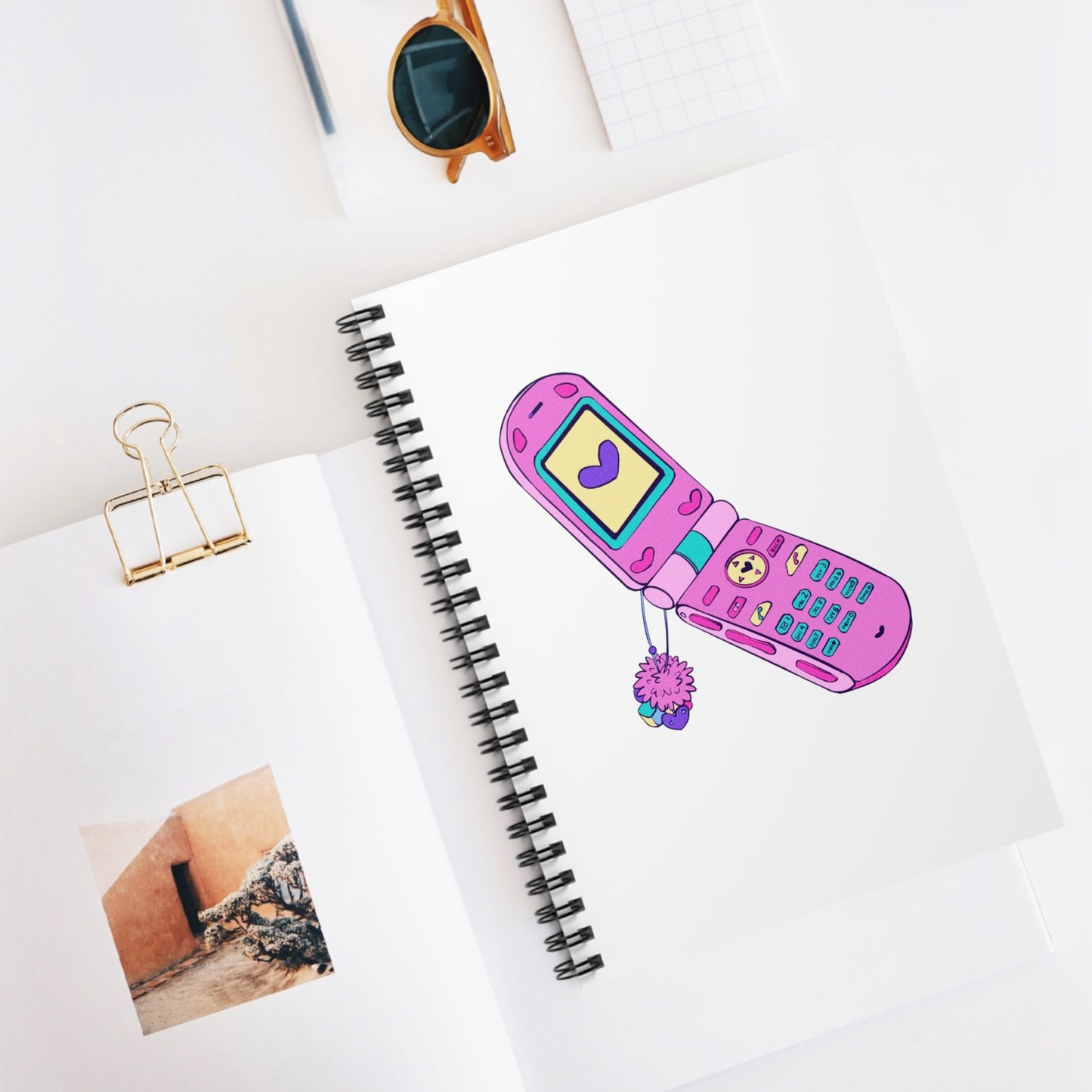 BabyGirl Elite Y2K Phone Spiral Notebook