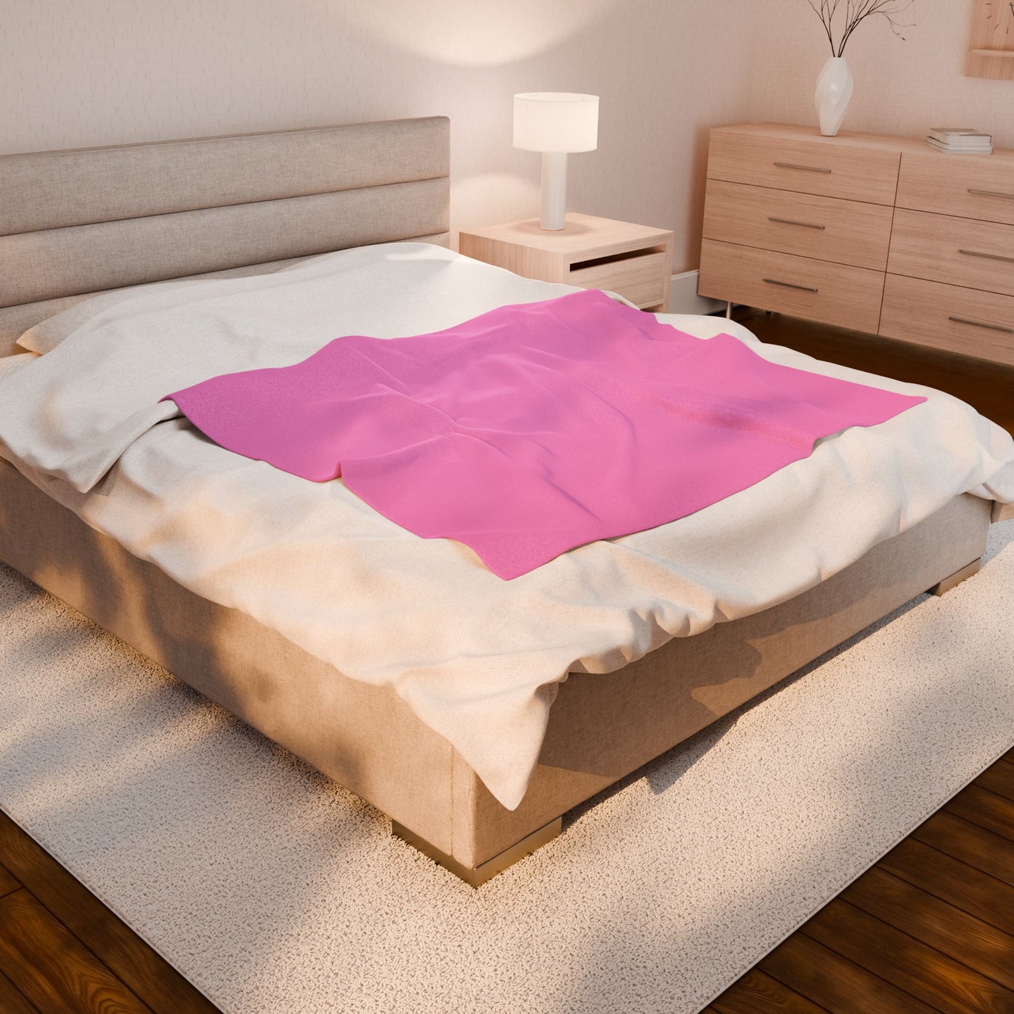 BabyGirl Elite Cozy Pink Leopard Velveteen Plush Blanket