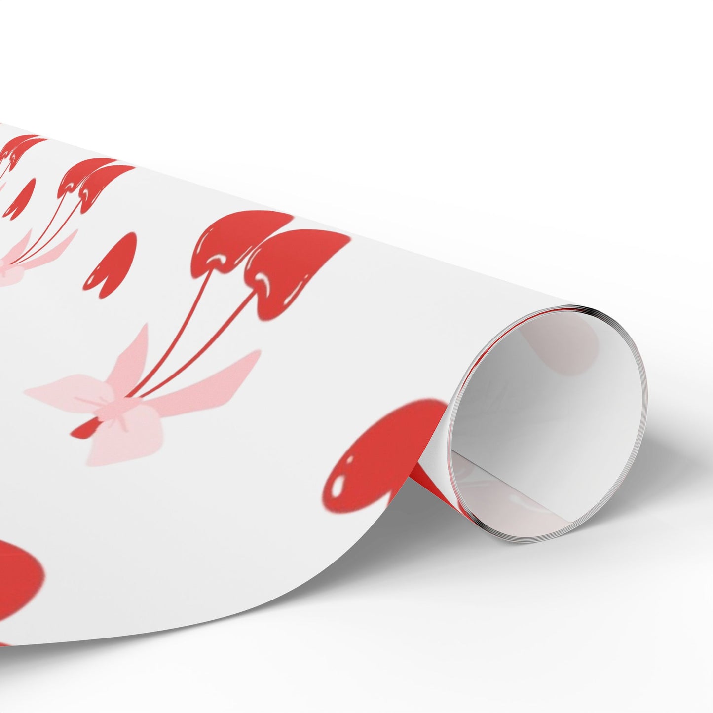 BabyGirl Elite Pink & Red Cherries Wrapping Paper
