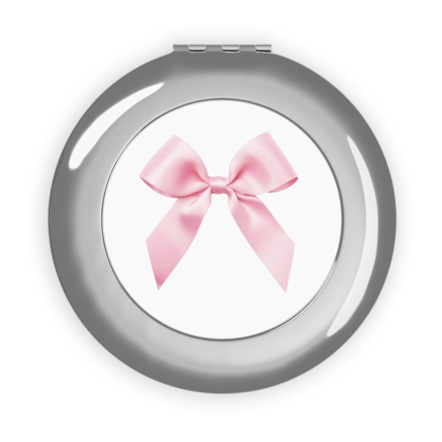 BabyGirl Elite Compact Travel Mirror with Pink Bow