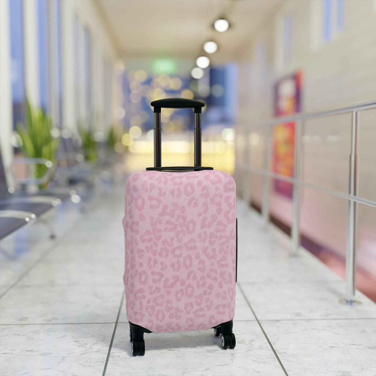 BabyGirl Elite Leopard Heart Print Suitcase