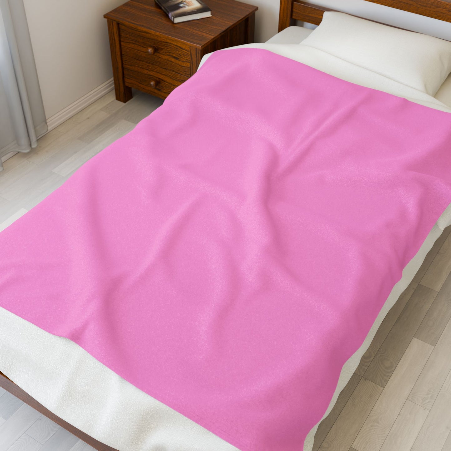 BabyGirl Elite Cozy Pink Leopard Velveteen Plush Blanket