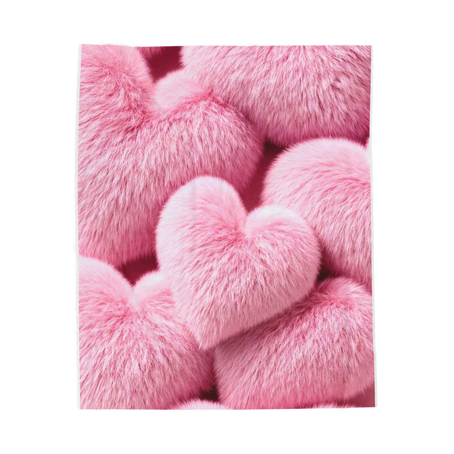 BabyGirl Elite Cozy Pink Heart Plush Blanket
