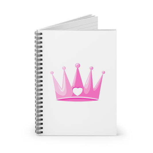 BabyGirl Elite Pink Crown Spiral Notebook