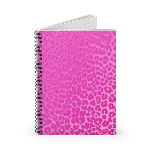 BabyGirl Elite Pink Leopard Print Spiral Notebook