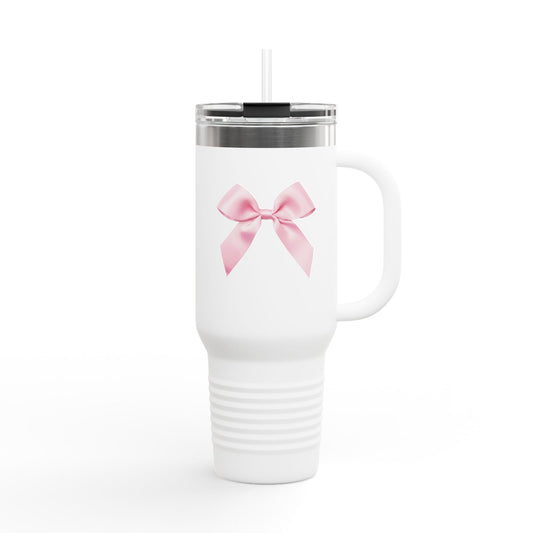 BabyGirl Elite Pink Bow Travel Mug 40oz