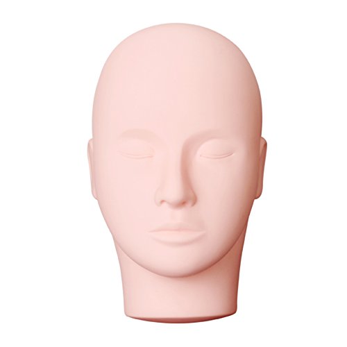 Pro Training Mannequin Flat Head Practice Make Up Eye Lashes Eyelash Extensions,Practice Training Head Manikin Cosmetology Mannequin Doll Face Head
