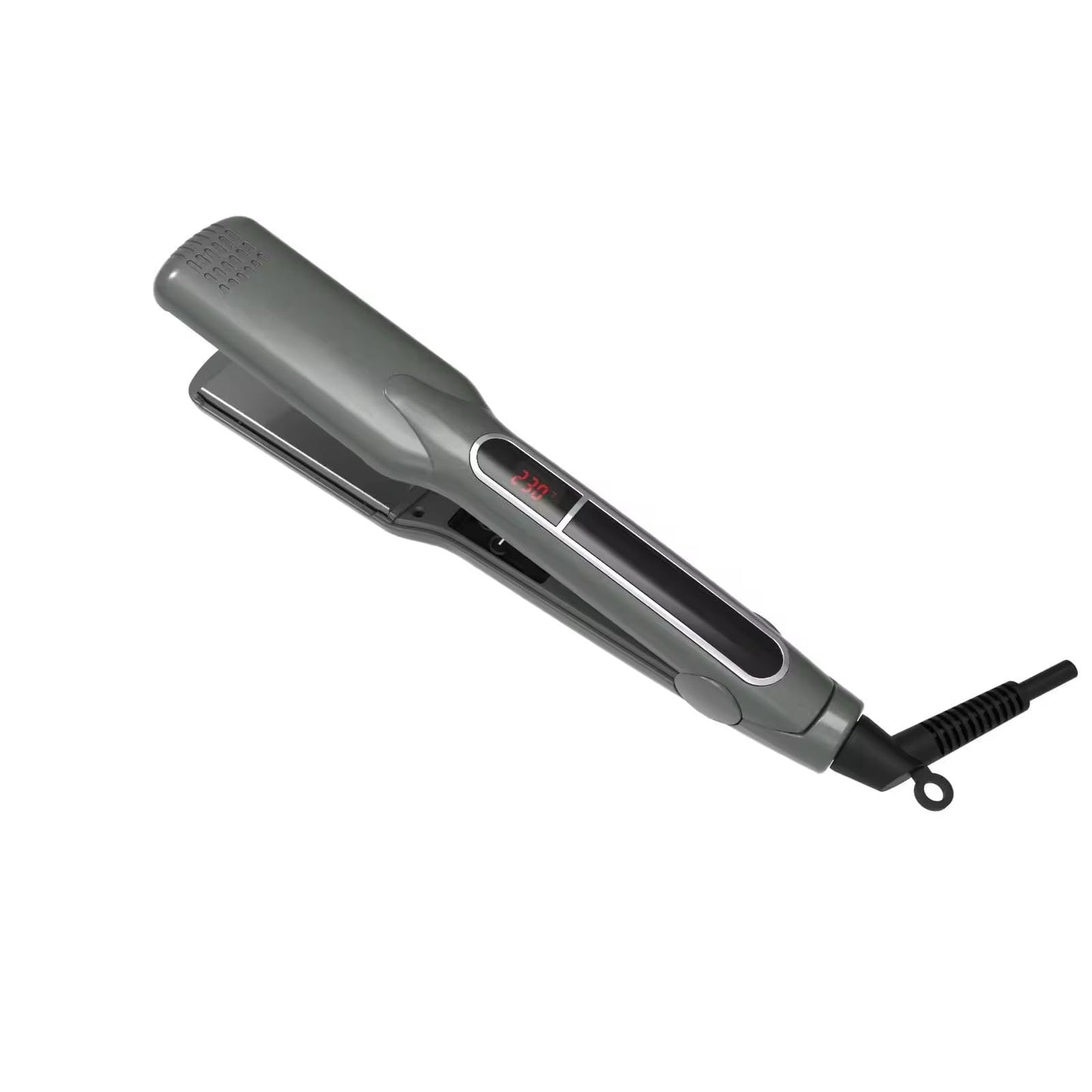 Professional 2 in 1 Digital Titanium Plate Flat Iron Fast Heating Curling Hair Straightener (1 inch)