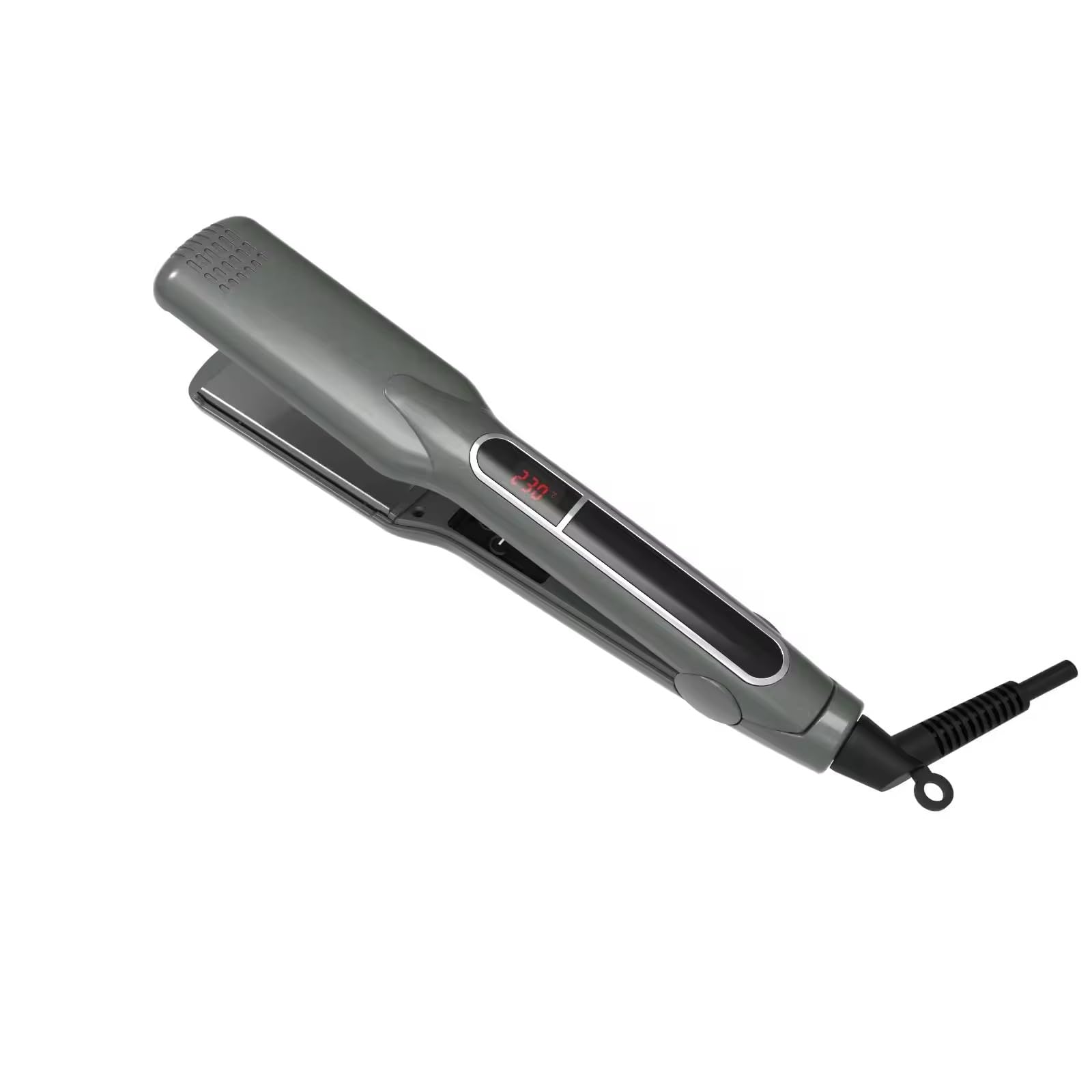 Professional 2 in 1 Digital Titanium Plate Flat Iron Fast Heating Curling Hair Straightener (1 inch)