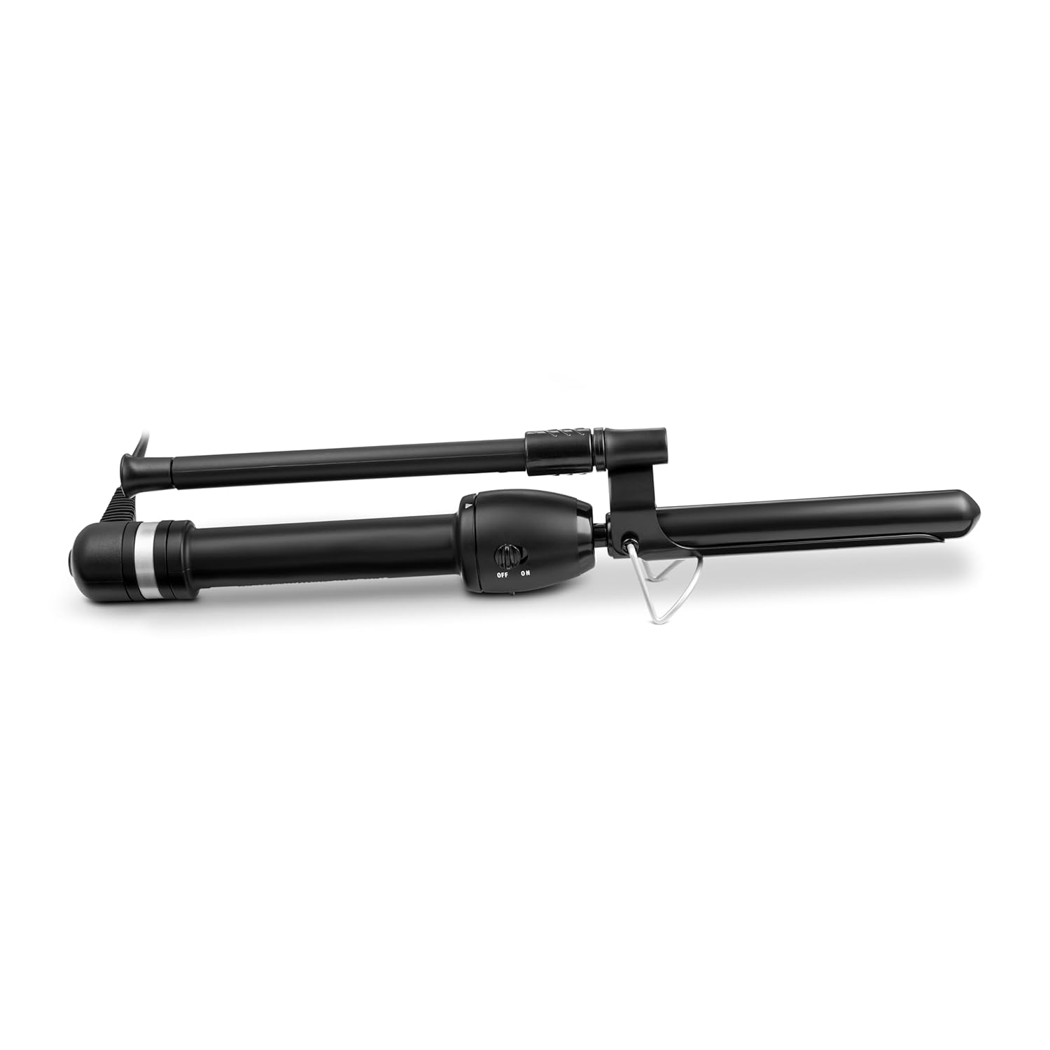 StyleCraft Stay-Temp Black Gold Professional Curling Iron with Extra-Long Thumb Grip, Extended Barrel, Marcel