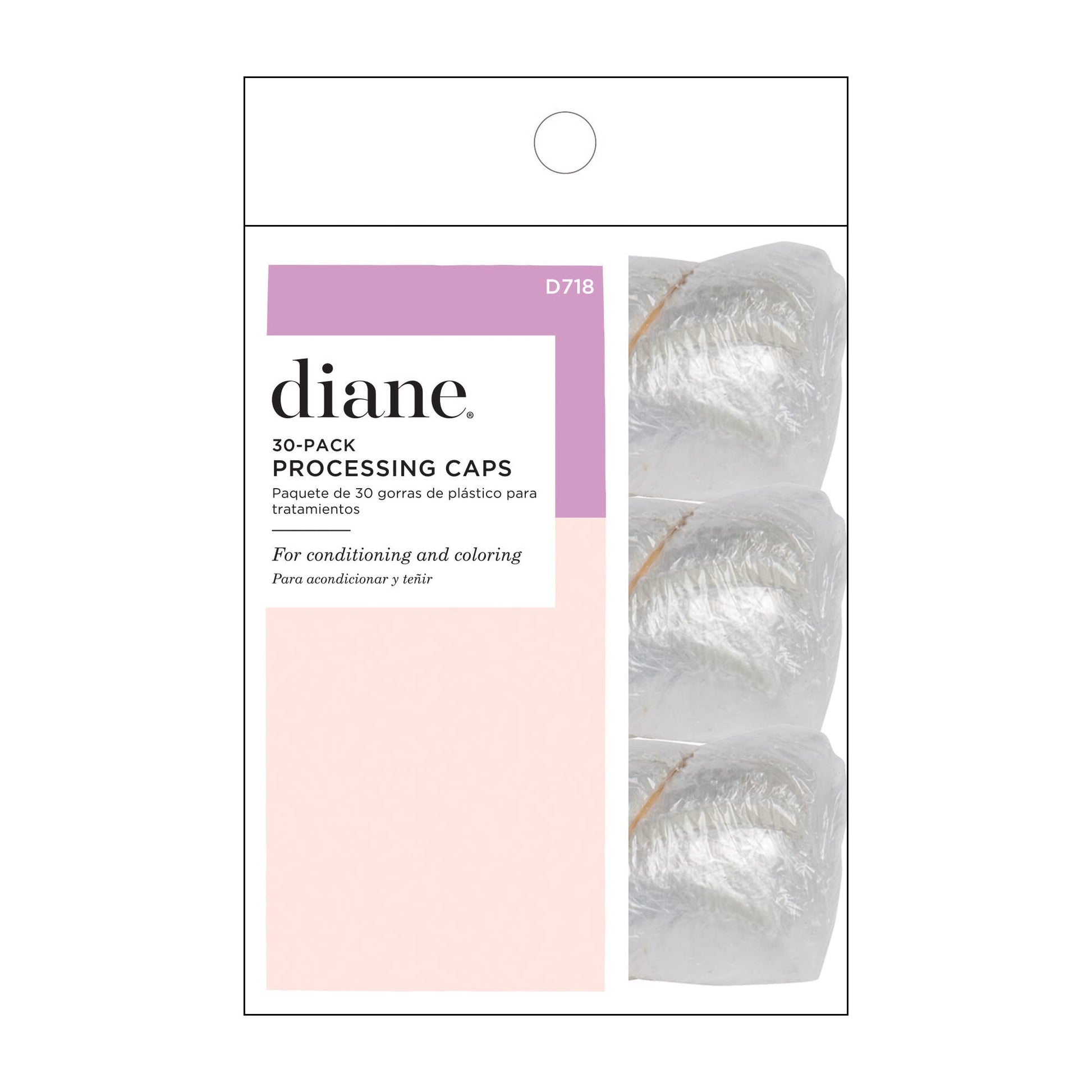 Diane Disposable Clear Processing Hair Caps, For Salons, DIY, Conditioning, Dyeing, Hair Treatments, Bag of 100, D722