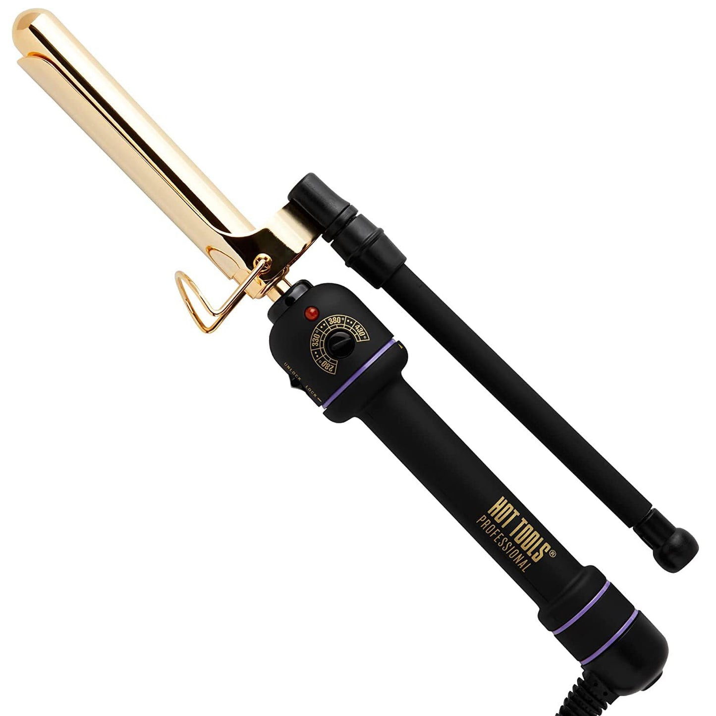 HOT TOOLS Pro Artist Black Gold Marcel Iron | For Extra Smooth Shiny Styles (1-1/4”)