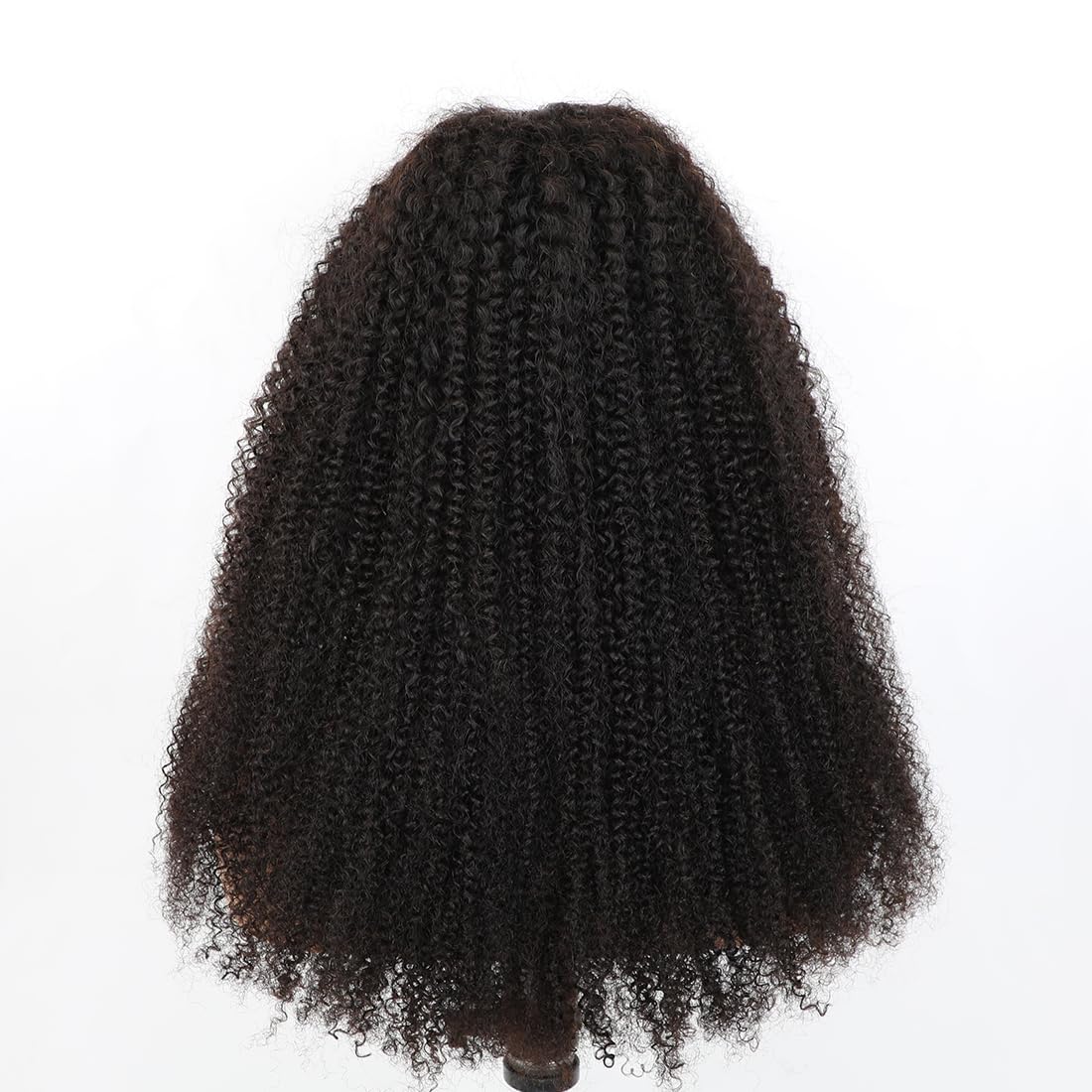 ISEE Wear and Go Glueless Wig Afro Kinky Curly Lace Front Wigs Human Hair 7x5 HD Lace Afro Curly Wigs for Women Lace Pre Cut Glueless Wigs Human Hair Pre Plucked 16 Inch