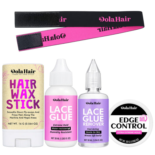 Dolahair Lace Wig Glue Kit - Waterproof Lace Front Glue for Wigs & Hair Replacement