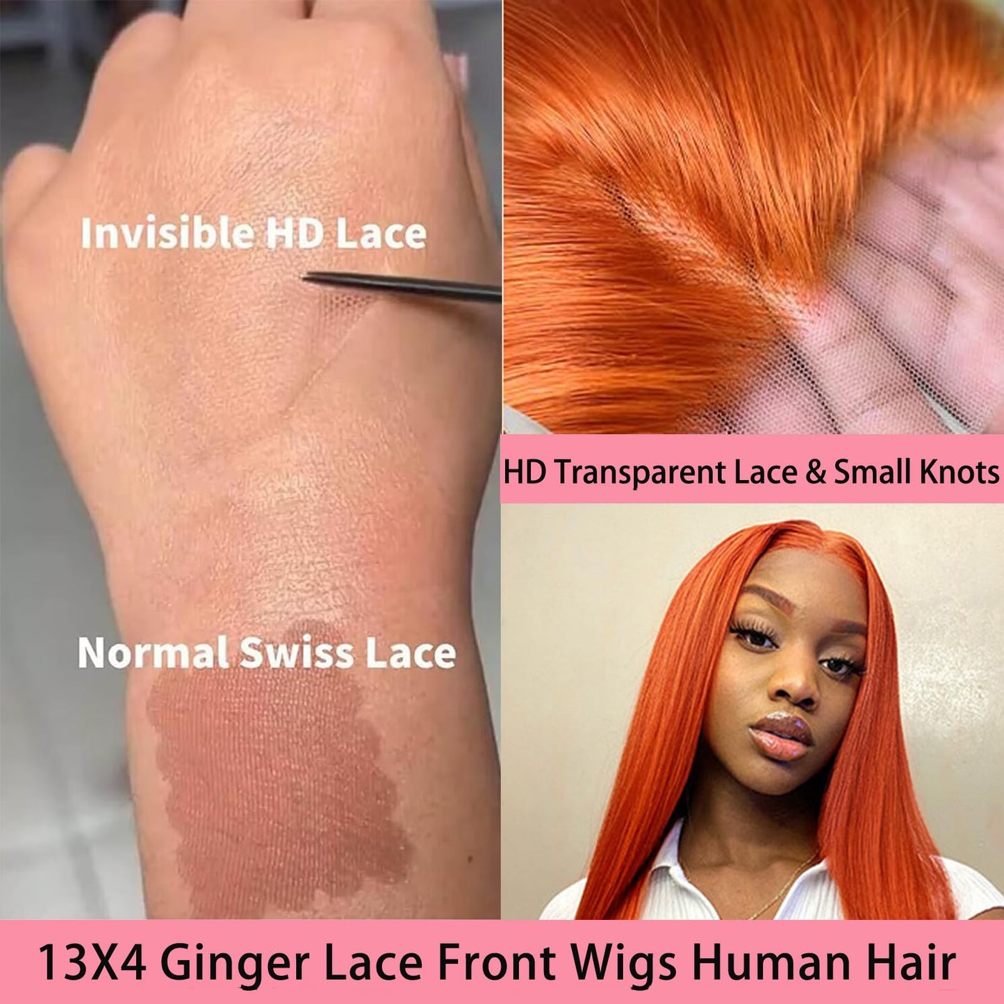13x6 Lace Front Wigs Human Hair for Women 180 Density HD Transparent 28 Inch Straight Lace Front Wigs Human Hair Pre Plucked Glueless Lace Frontal Wigs Natural Black Color