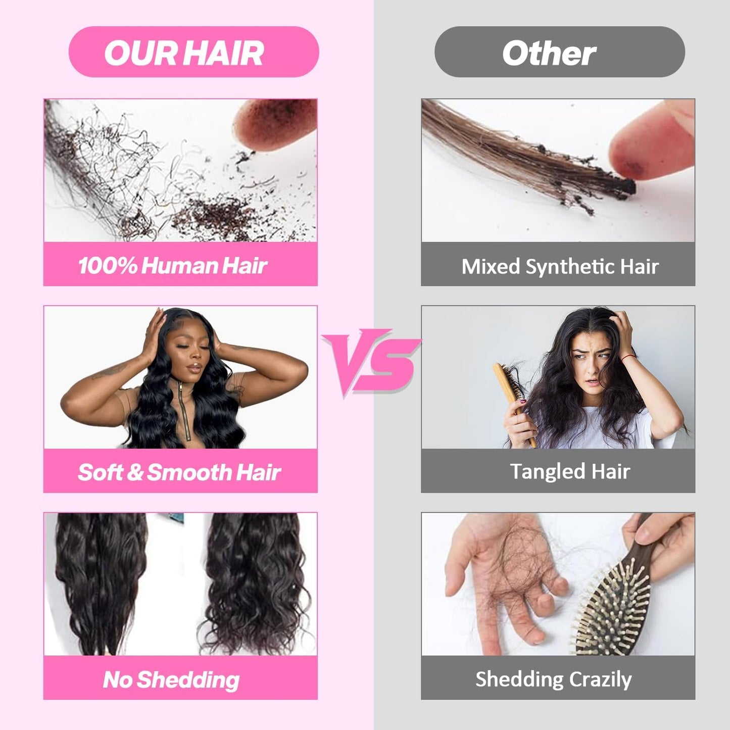 12A Human Hair Bundles 18 20 22 24 Inch Body Wave Human Hair Bundles 100% Unprocessed Brazilian Virgin Hair 4 Bundles Human Hair Natural Colour Extensions Quick Weave