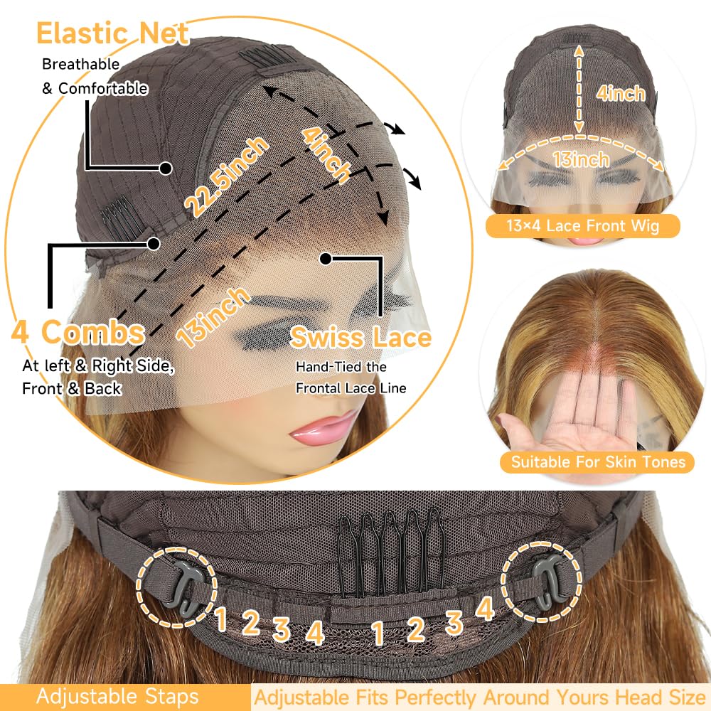 13x6 Lace Front Wigs Human Hair for Women 180 Density HD Transparent 28 Inch Straight Lace Front Wigs Human Hair Pre Plucked Glueless Lace Frontal Wigs Natural Black Color