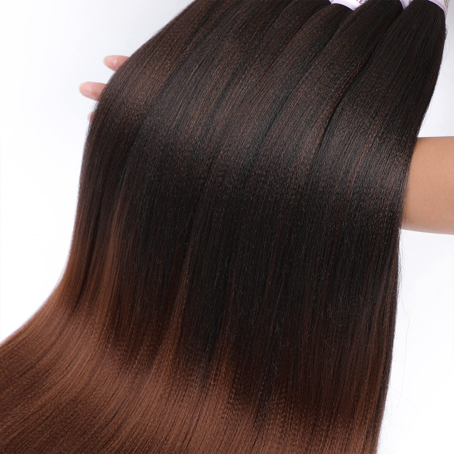 Alrence Pre Stretched Braiding Hair Long Braid 30 Inch 8 Packs Professional Braiding Hair Extensions Synthetic Crochet Twist Braids (30 Inch, 1B#)