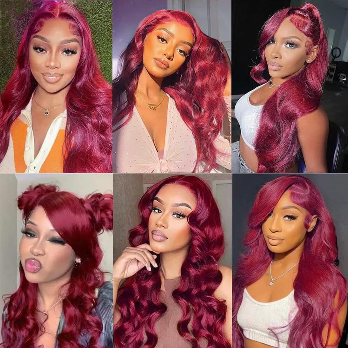 28 Inch 99j Burgundy Lace Front Wigs Human Hair Red Burgundy Wig 180% Density 13x6 Body Wave Lace Front Wigs Pre Plucked Glueless Lace Front Wigs Human Hair for Women
