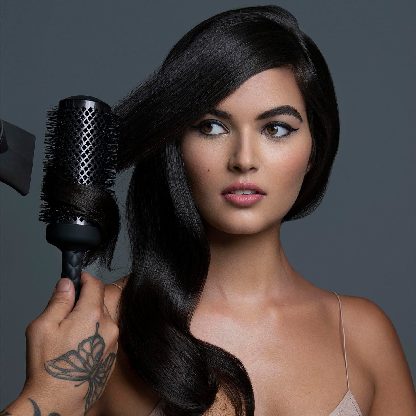 Fromm Elite Thermal Ceramic x Ionic 1.25 Inch Round Hair Brush for Expert Blowouts, Hair Drying, Extended Barrel for Anti-Static Styling, Smoothing, Straightening, and Shine, Ideal for Short Hair