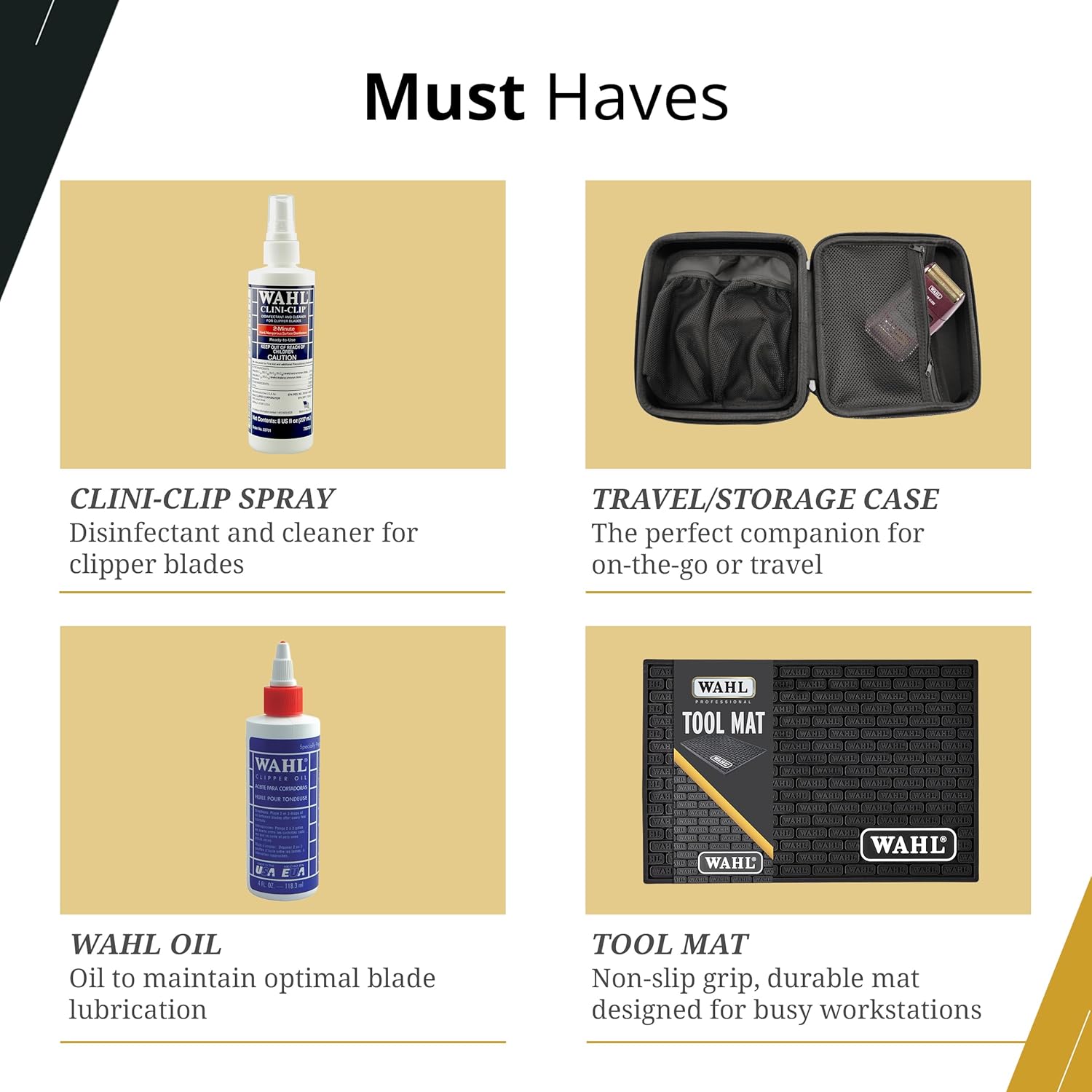Wahl Professional All Star Corded Combo Includes Designer Clipper and Peanut Trimmer Powerful Motors Complete Kit